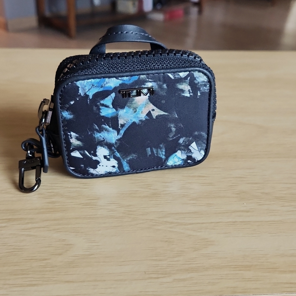 Tumi micro bag for earpods or bag charm